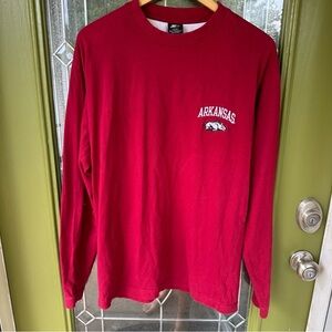 Starter Arkansas Razorbacks Red T-Shirt Vintage 90's, Size Large Embroidered